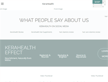 Tablet Screenshot of kerahealth.com
